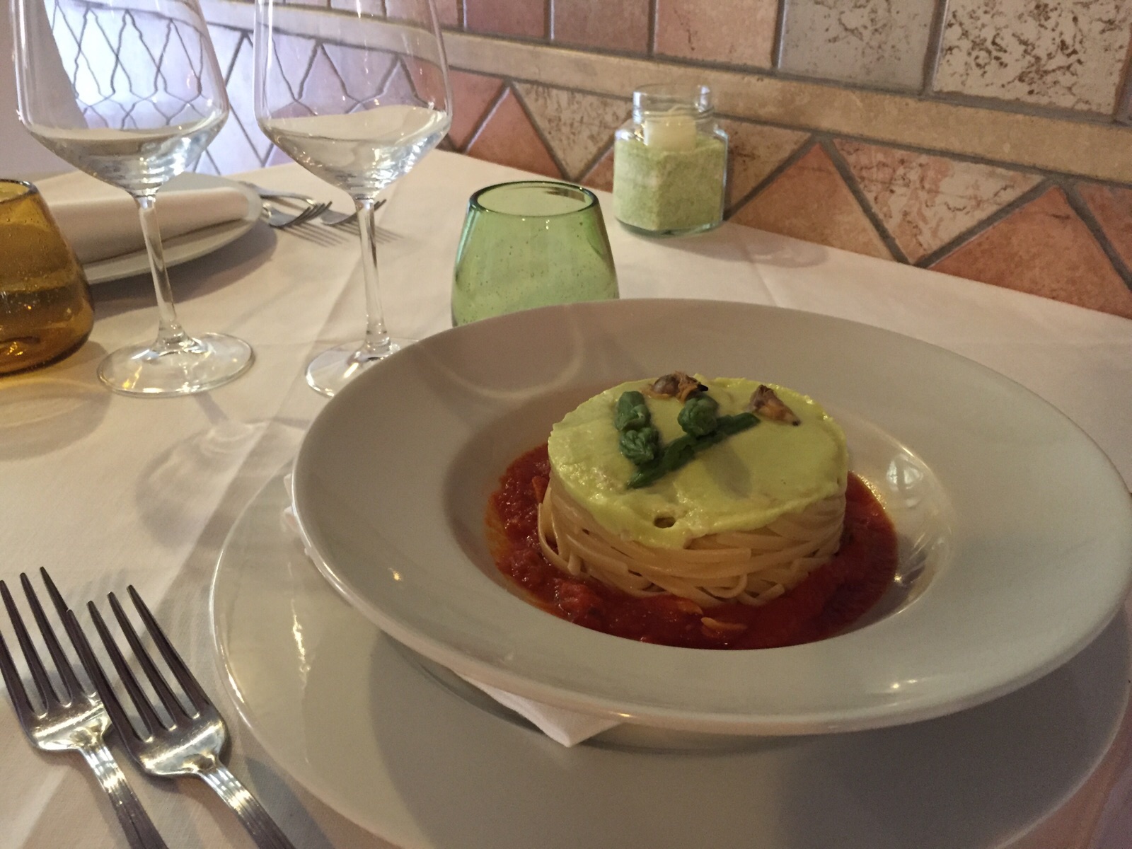 bavete con asparagi e vongole ristorante a grosseto